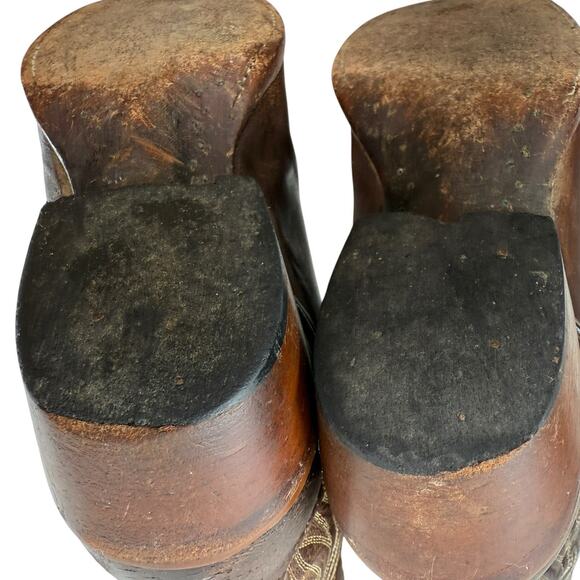 Shyanne Loretta Western Boots Women 9.5B Brown Leather Cowgirl Pointed Snip Toe - Picture 9 of 11